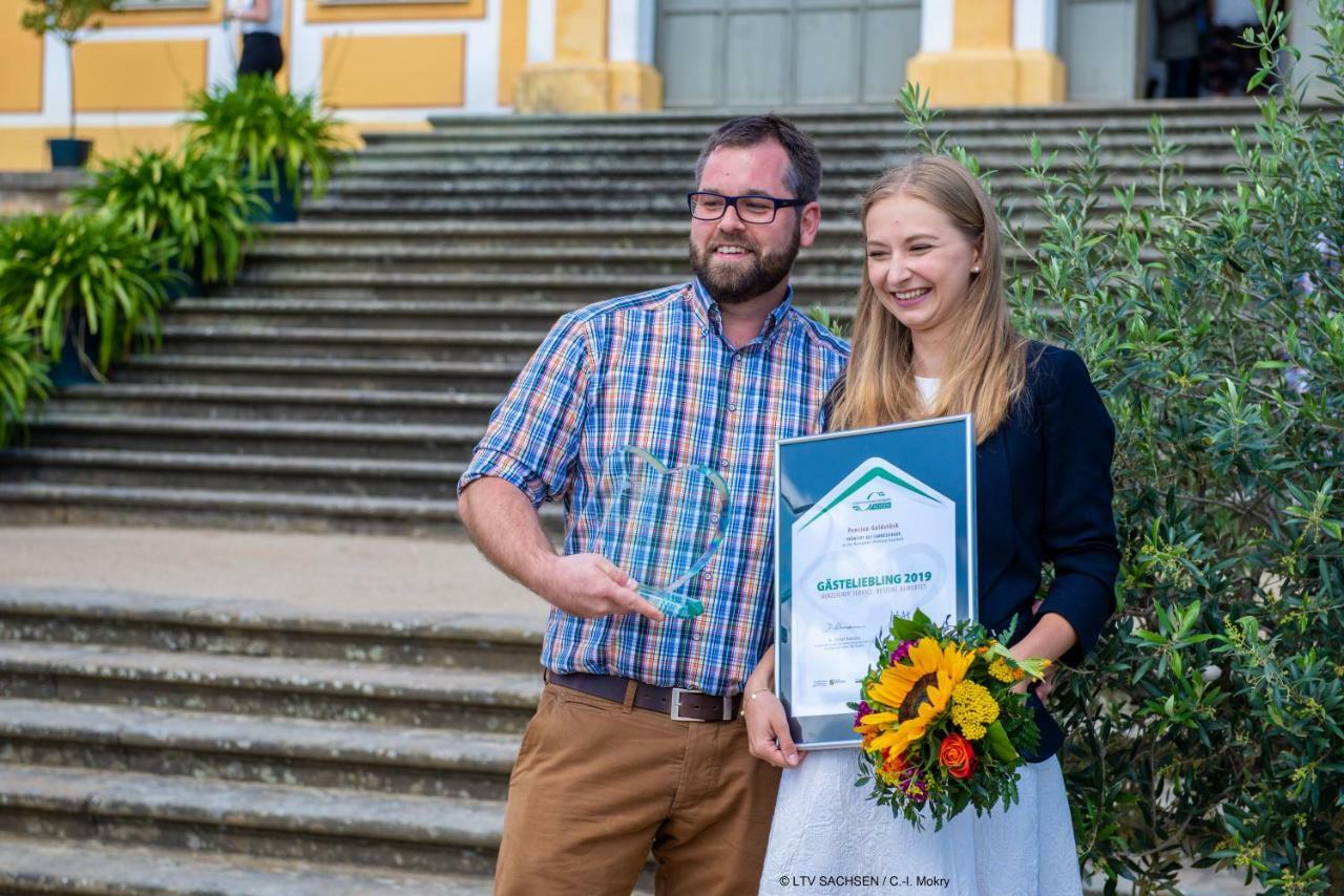 Pension Goldstueck Bad Schandau Buitenkant foto