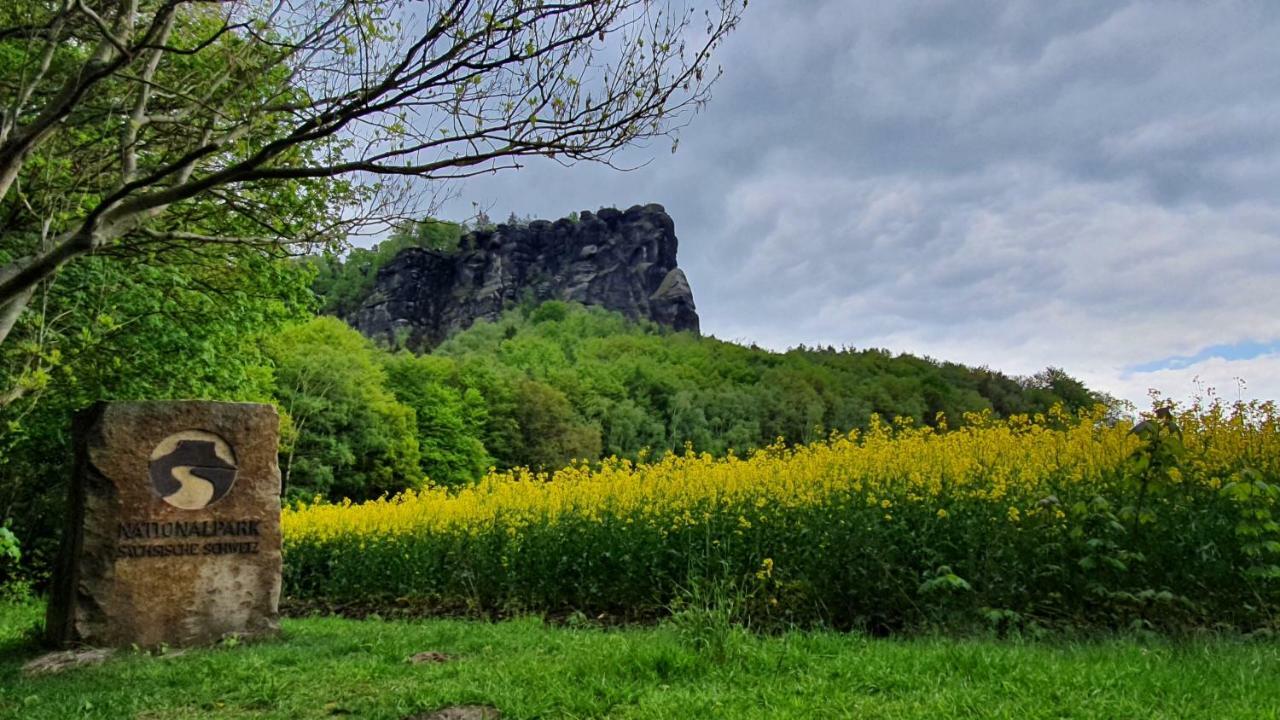 Pension Goldstueck Bad Schandau Buitenkant foto